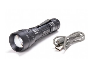פנס לד נטען מוגן מים 380 lumens כולל סוללה SIGNET