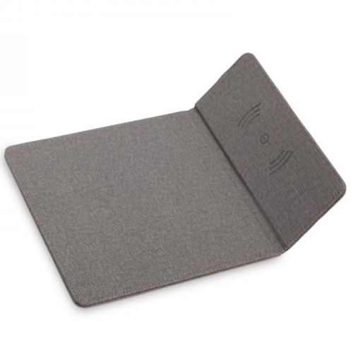 פד לעכבר עם משטח טעינה אלחוטי CHARGER PAD - אפור