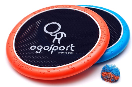 סט משחק משפחתי ומהנה 2 מטקות עגולות עם רשת וכדור חוטים רך 