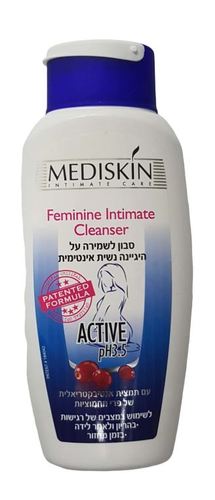 סבון לשמירה על היגיינה נשית אינטימית בעל PH 3.5 לשימוש במצבים של רגישות,  300 מ