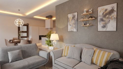 מדף מעויין בצבע זהב