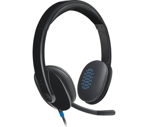 אוזניות+מיקרופון Logitech H540 981-000480 USB Computer Headset+Microphone