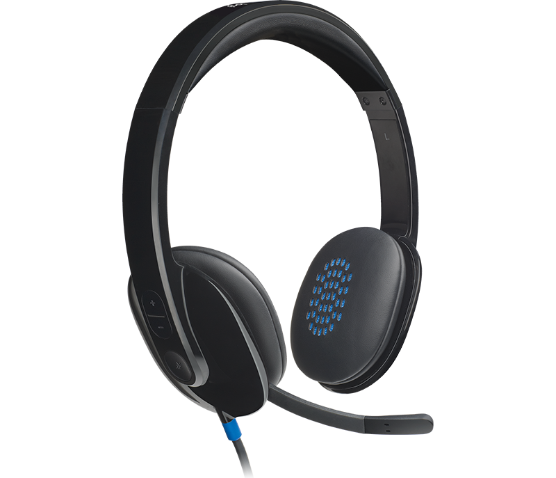 אוזניות+מיקרופון Logitech H540 981-000480 USB Computer Headset+Microphone