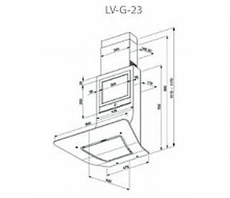 קולט אדים דגם: LV-G-23 lyvent