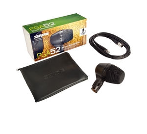 מיקרופון לתף בס SHURE PGA-52 + כבל XLR