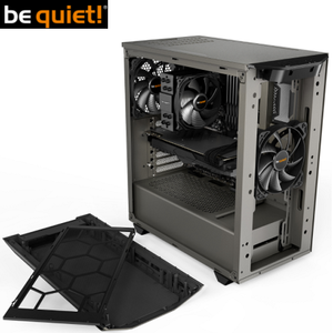 מארז be Quiet Pure Base 500 WINDOW ATX, אפור מתכתי, חלון צד שקוף