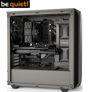 מארז be Quiet Pure Base 500 WINDOW ATX, אפור מתכתי, חלון צד שקוף