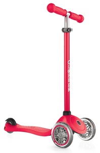 קורקינט לילדים פרימו Primo עם ידית בגובה משתנה וציפוי אנודייז - אדום