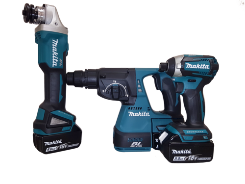 סט כלים נטען ללא פחמים DLX3070TX מתוצרת Makita