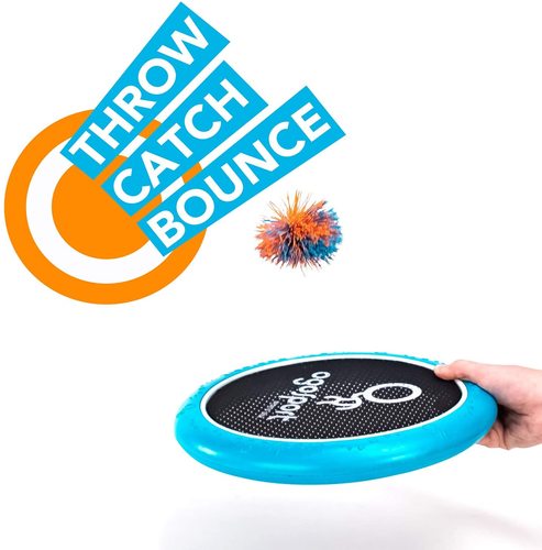 סט משחק משפחתי ומהנה 2 מטקות עגולות עם רשת וכדור חוטים רך 