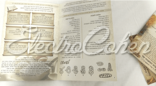 סדר הפרשת חלה מהודר מורחב 8 עמודים גודל 16.5*24 ס