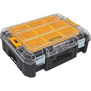 ארגז כלים TSTAK שקוף 9 כוסות DEWALT