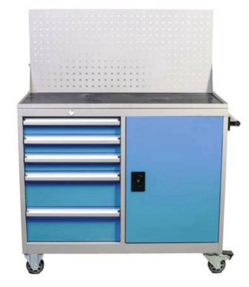 עגלת כלים משולבת 5 מגירות + ארון 1093719