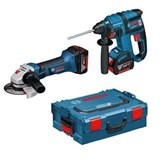 סט פטישון נטען+ משחזת זוית נטענת 18V בוש 1BOSCH 15990.G17