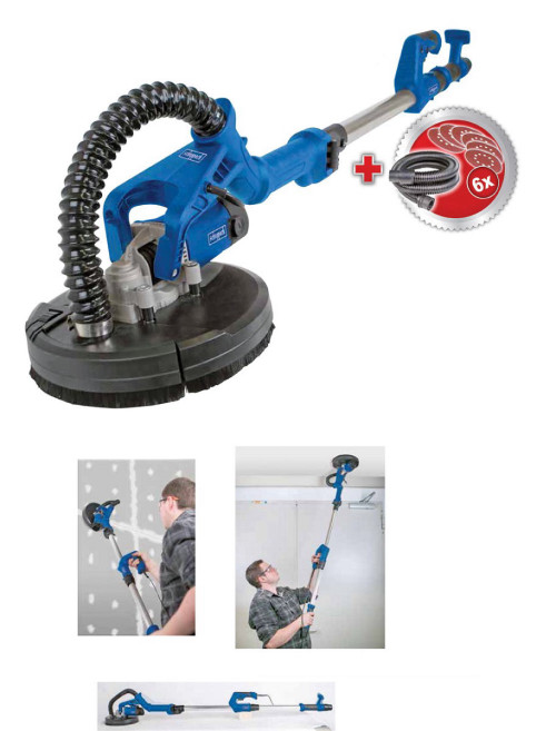 מלטשת קירות גבס טלסקופית 710W - SCHEEPACH