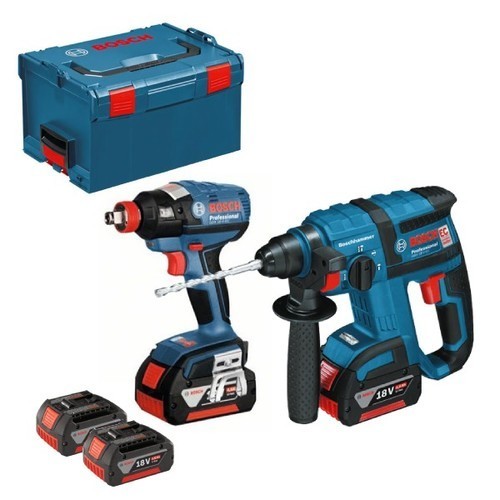 סט פטישון + אימפקט/מפתח רטיטה EC 18V 5AH BOSCH
