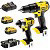 סט אימפקט+מברגה/מקדחה רוטטת 18V DEWALT