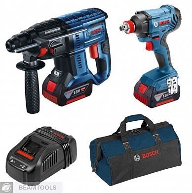 סט פטישון+אימפקט/מפתח רטיטה BOSCH 18V 4AH