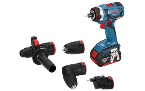 מברגה/מקדחה מודולרית 18V ללא פחמים + שתי סוללות 4.0AH BOSCH