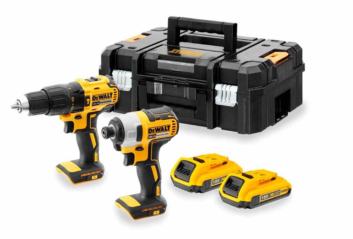 סט מברגות ללא פחמים 18V DeWALT DCK2060D2T