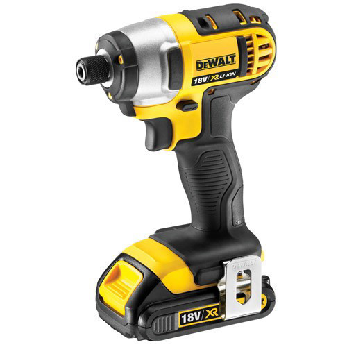 מברגת אימפקט DEWALT 18V סוללות 1.5Ah