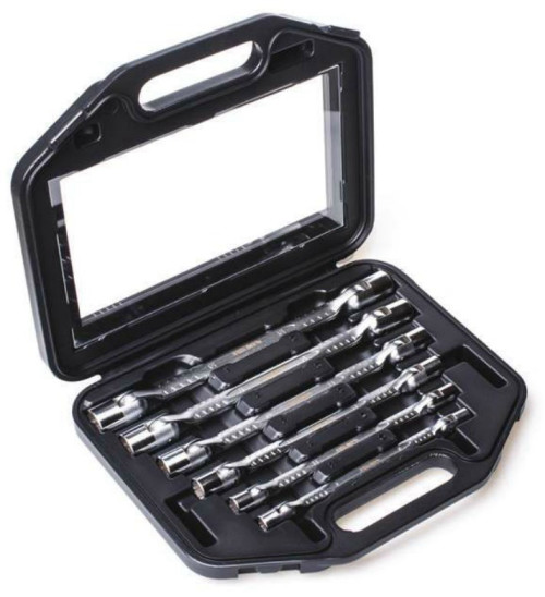 סט 6 מפתחות בוקסה מתקפל כפול 8-19 מ