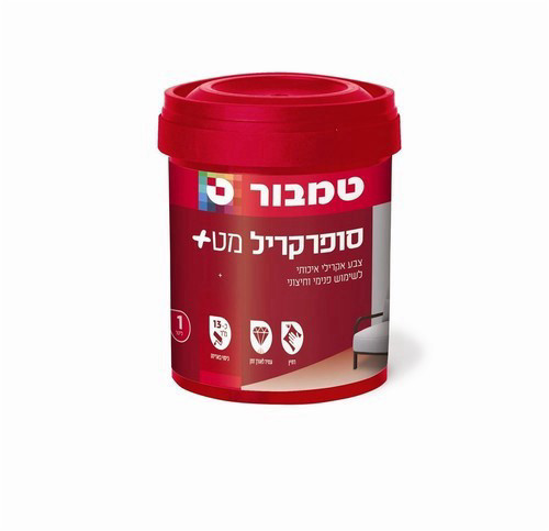 סופרקריל מט+ 1 ליטר טמבור