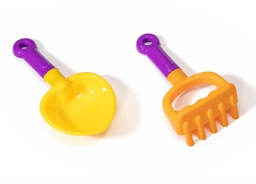 מריצת צעצועים + 2 אביזרי משחק - כחול 4006