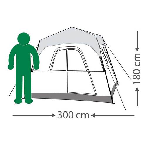 אוהל משפחתי ל-6 אנשים RAPID CABIN מבית Go nature
