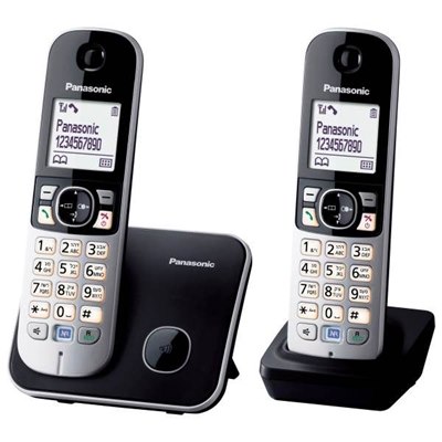 Panasonic טלפון אלחוטי + שלוחה אחת דגם KXTG6812MBB