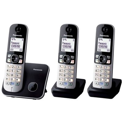 Panasonic טלפון אלחוטי + 2 שלוחות דגם KXTG6813