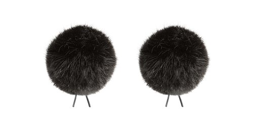 Bubblebee זוג מגני רוח פרוותיים למיקרופון דש 40mm