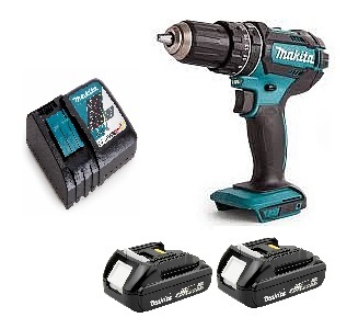 מברגה/מקדחה 18V רוטטת DHP482RYE סוללות 1.5AH מבית MAKITA