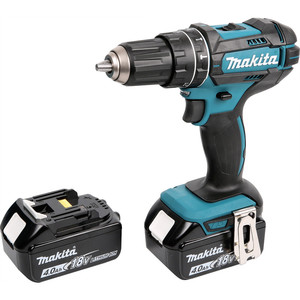 מברגה/מקדחה 18V רוטטת DHP482RME סוללות 4AH מבית MAKITA