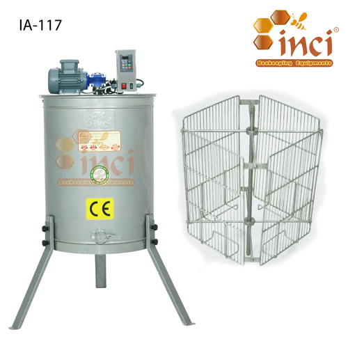 מכונת רדיה חשמלית חצי אוטומטית 4 מסגות עשויה פלדת אל חלד 304 עם סלסלה ומדחף מנירוסטה 220V