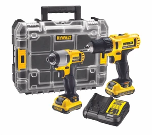 סט נטען 18V אימפקט + מברגה/מקדחה + 2 סוללות DeWALT DCK285M2 2Ah 