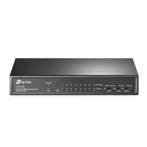מתג רשת Tp-Link SF1009P 8-1 POE+