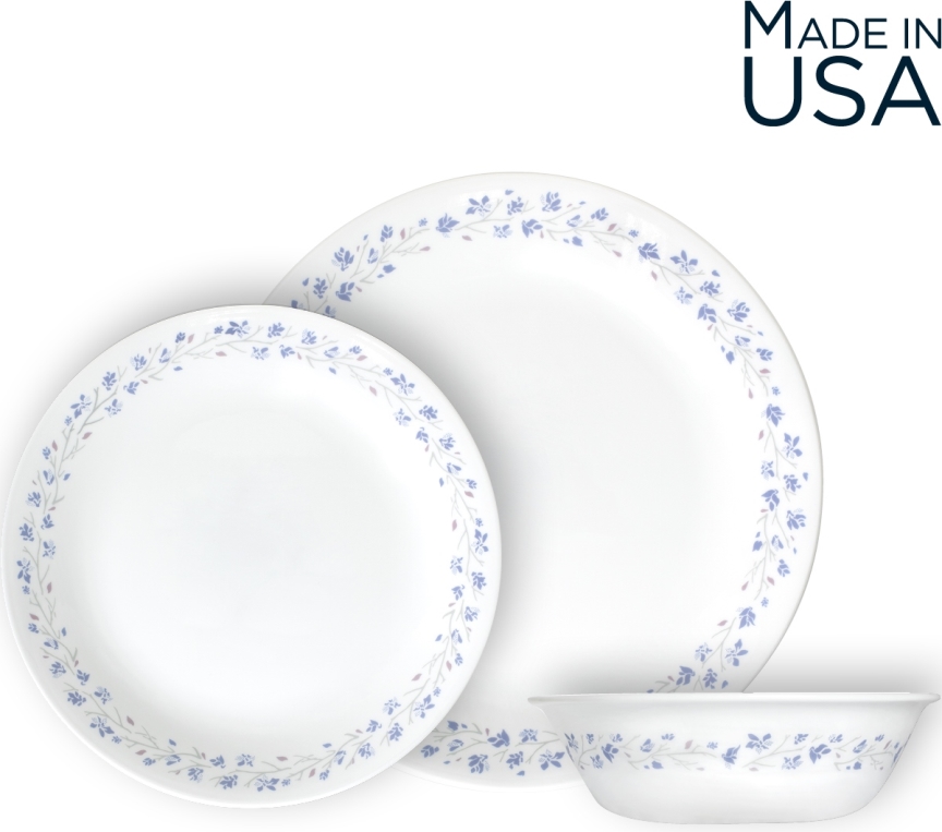 סט 18 חלקים קורנינג לילך בלאש | Corning Ware Lilac Blush