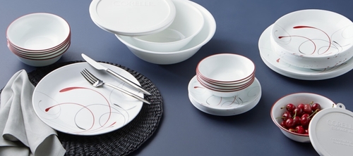 סט צלחות 18 חלקים עגול, קורנינג ספלנדור | Corning Ware Splendor