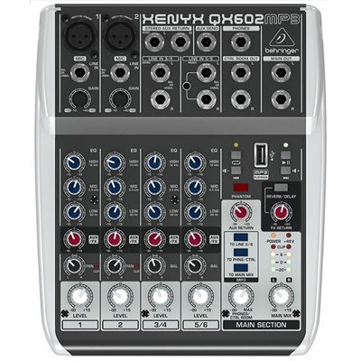‏מיקסר Behringer XENYX QX602MP3 ברינגר