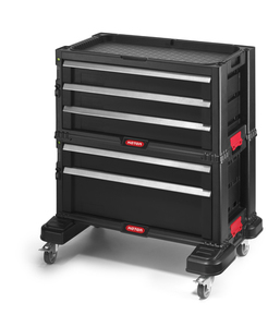 סט מערכת מגירות כתר 3+2 KETER Drawer Modular Garage and Tool Organizer 