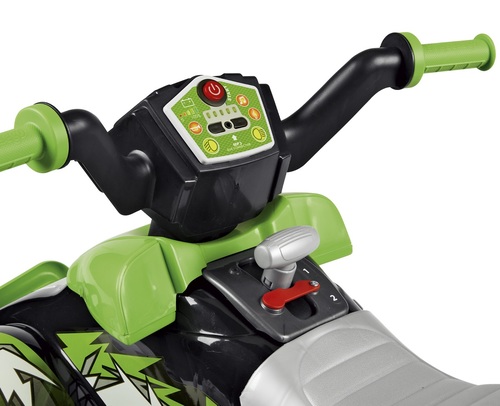 טרקטורון לילדים קורל טי-רקס Corral T-Rex 33W עם פנס LED ואפקטים קוליים  - ירוק