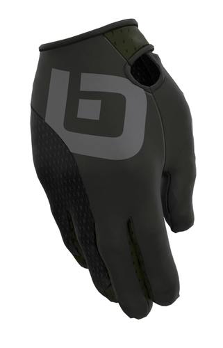 כפפות רכיבה שטח פולסיזן  MTB GLOVES שחור מאווררות ומנדפות,אצבעות למסך מגע 