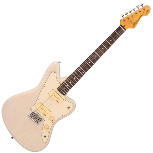 זוית נוספת Vintage V65 ReIssued Hard Tail Electric Guitar ~ Blonde