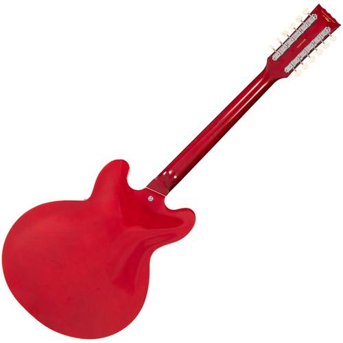 זוית נוספת Vintage VSA500 ReIssued Semi Acoustic Guitar ~ Cherry Red