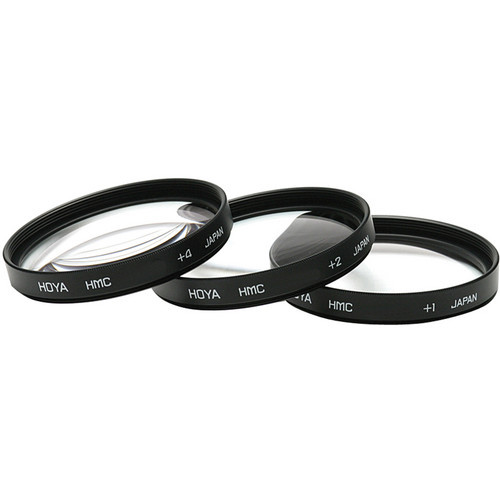 סט פילטרים Hoya 52mm close up macro lens set +1,2,4