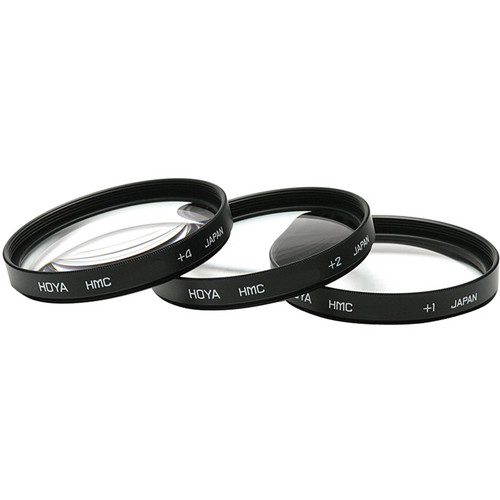 סט פילטרים Hoya 72mm close up macro lens set +1,2,4