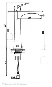ברז פרח ברבור לכיור מונח ניקל E-LG101 סחר - א