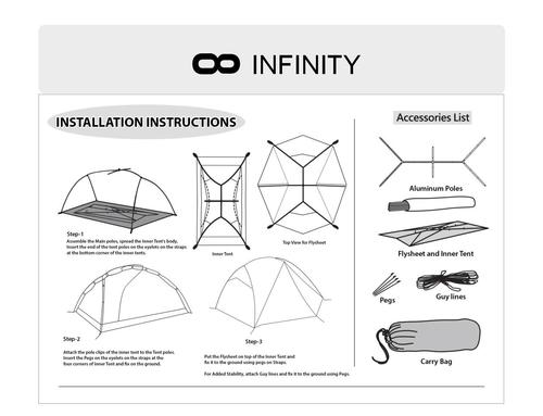 אוהל טרקים זוגי INFINITY KRUGER II TREKKING TENT