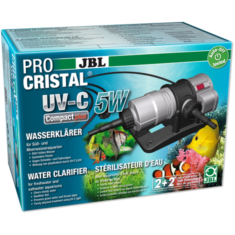 מערכת חיצונית UV פרו קריסטל 5W לאקווריום ובריכות
